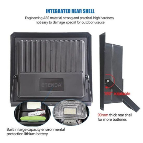 Светильник прожектор ETD T200 на солнечной батарее Solar Light 200 Вт